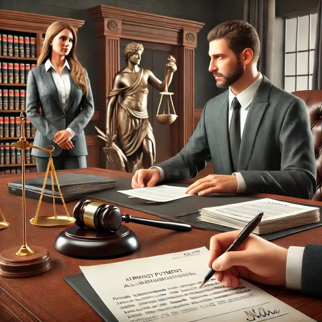 Juez en oficina revisando documentos legales | Bucio Abogados